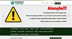 Desktop Screenshot of gramadoturismo.com.br